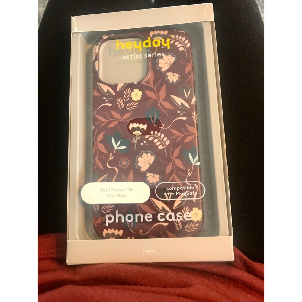 Heyday Artist Series Case For Apple iPhone 16 Pro Max- Floral Compatible Mag Saf